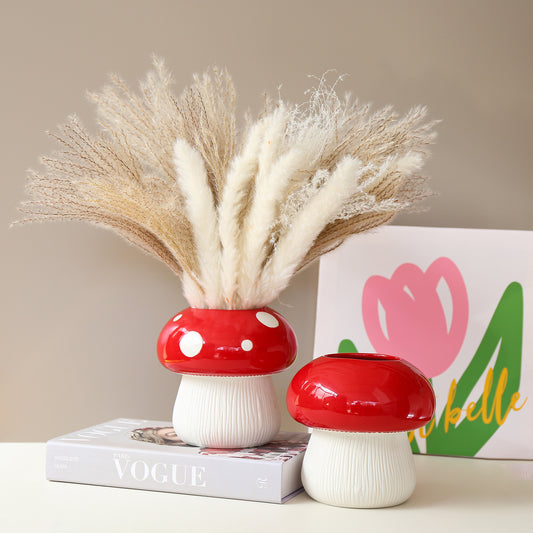 Creative Mushroom Ceramic Vase